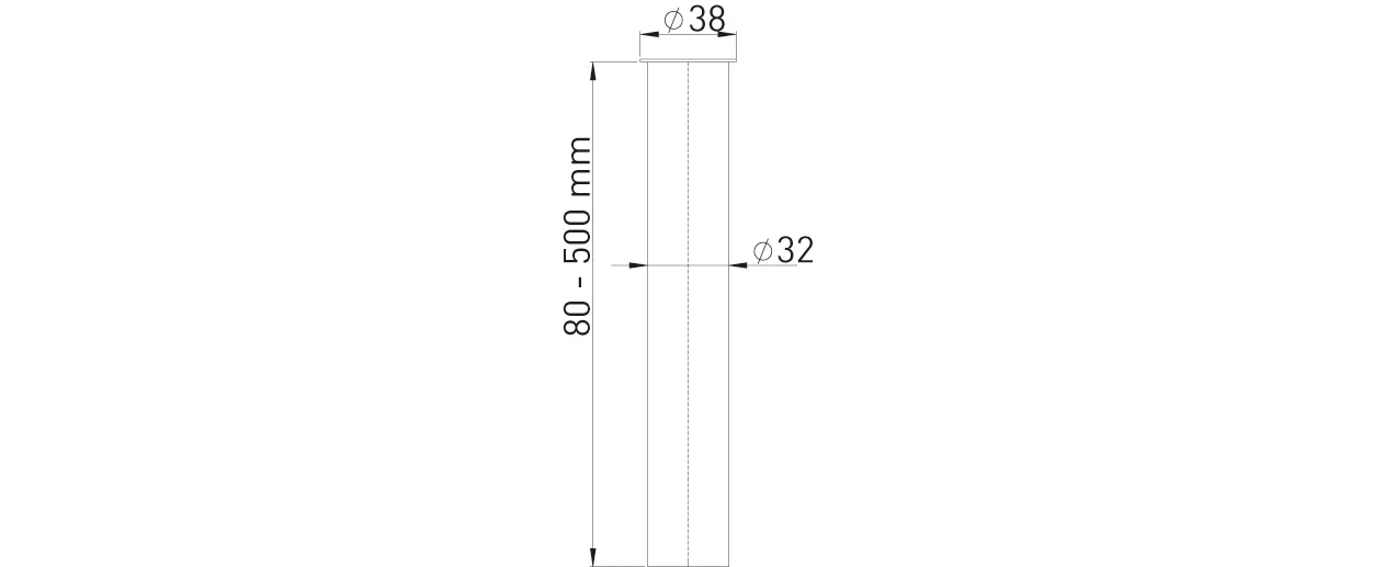 Bördelrohr Messing vc 32 x 100 mm Bördelrohr Messing vc 32 x 100 mm