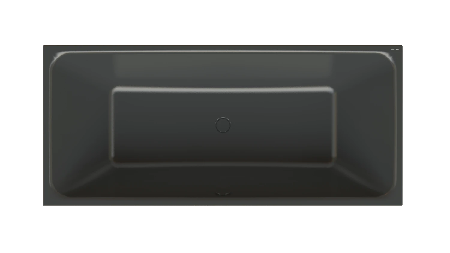 Bette Badewanne „BetteLoft“ rechteck 180 × 80 cm in Ebony