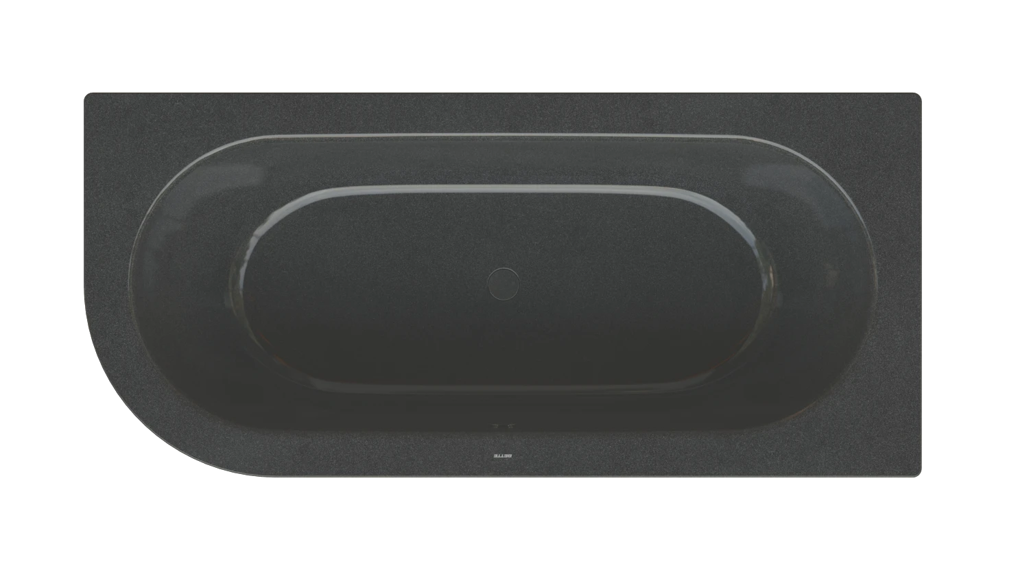 Bette rechteck Badewanne „BetteStarlet V Silhouette“ 185 × 85 cm in Midnight