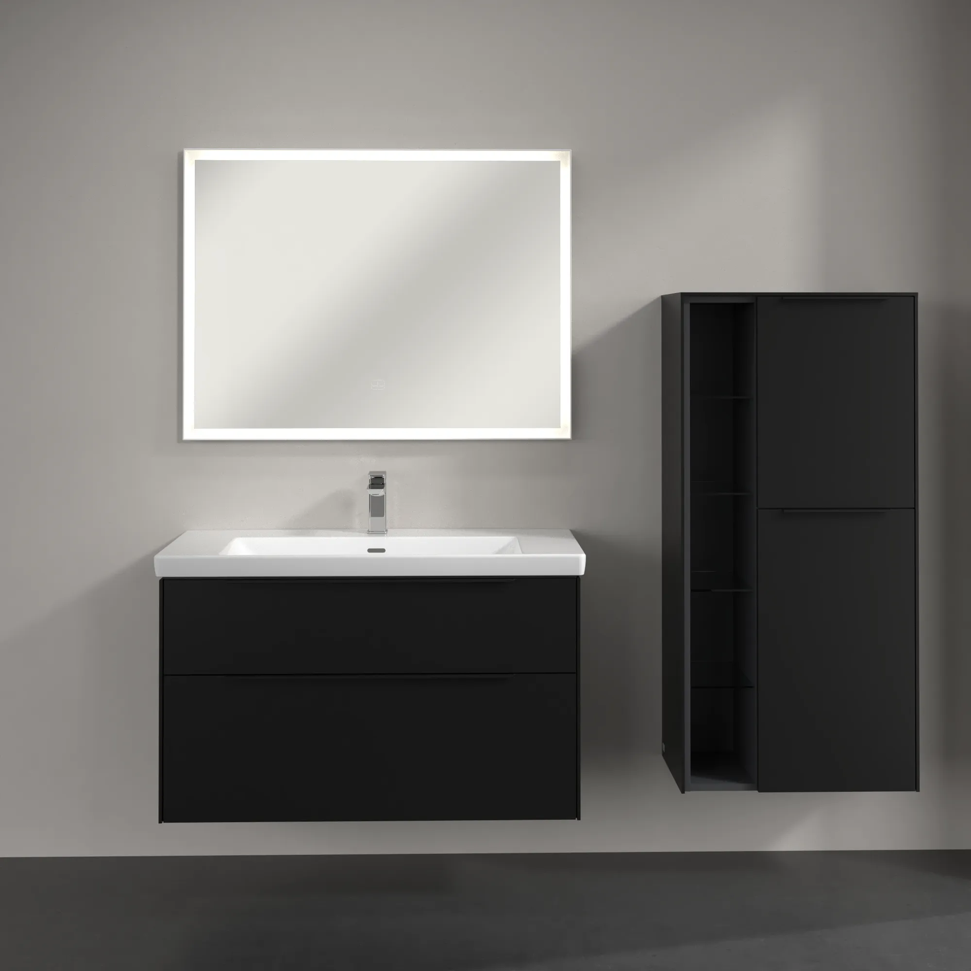 Villeroy & Boch Mittelschrank „Subway 3.0“ 57,4 × 120 × 36,2 × 36,2 cm 2 Türen, Anschlag (Scharnier) rechts, 2 Türen, Anschlag rechts Villeroy & Boch Mittelschrank „Subway 3.0“ 57,4 × 120 × 36,2 × 36,2 cm 2 Türen, Anschlag (Scharnier) rechts, 2 Türen, Anschlag rechts