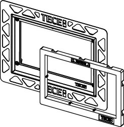 -WC-Einbaurahmen für flächenbündige Montage, vergoldet -WC-Einbaurahmen für flächenbündige Montage, vergoldet