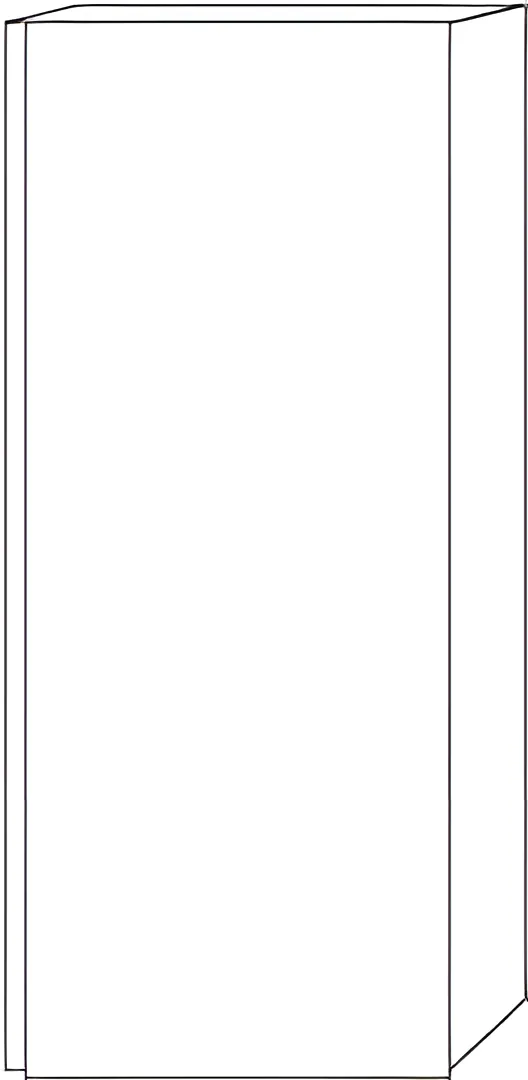 Sanipa Mittelschrank „3way“ 350 × 850 × 345 mm Anschlag rechts, in Graphit (matt), Anschlag rechts