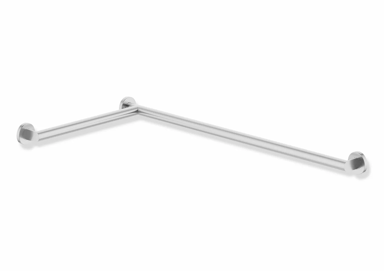 HEWI System 900 Duschhandlauf, links, Edelstahl, matt geschliffen