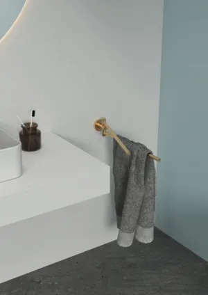 Ideal Standard Handtuchstange IOM doppelt Brushed Gold