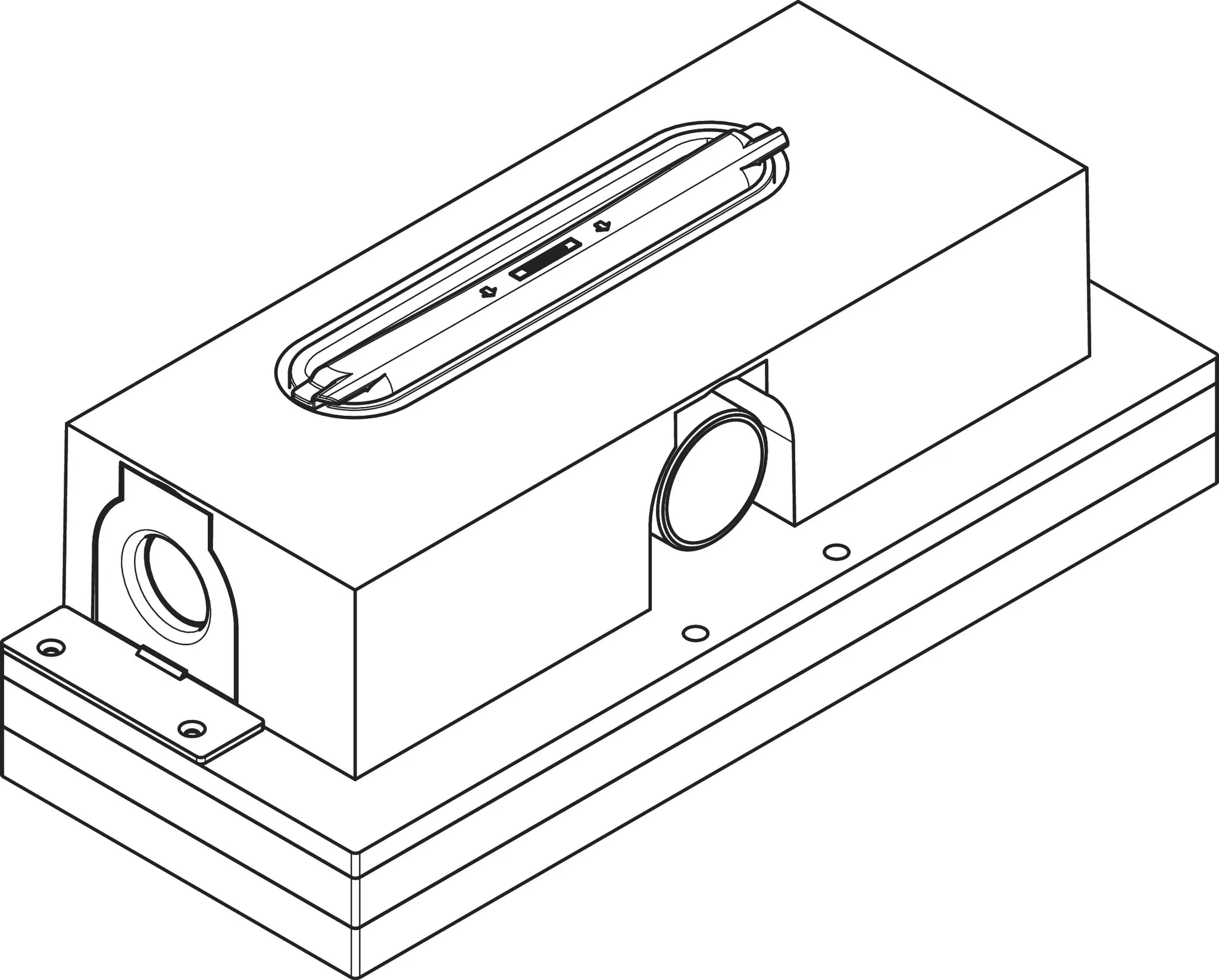 uBox universal GK für Duschrinnen Ablaufgehäuse für Standardinstallation
