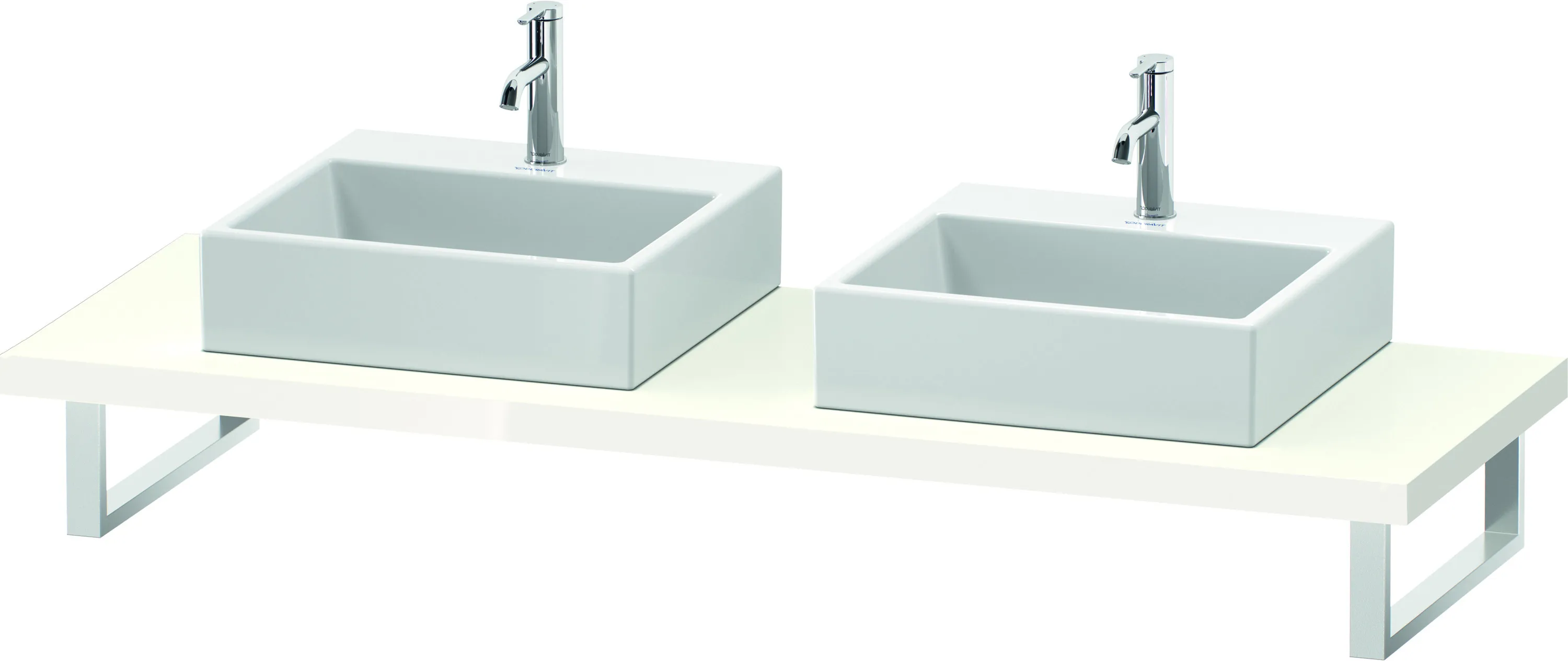 Duravit Konsole „L-Cube“ in Weiß Hochglanz
