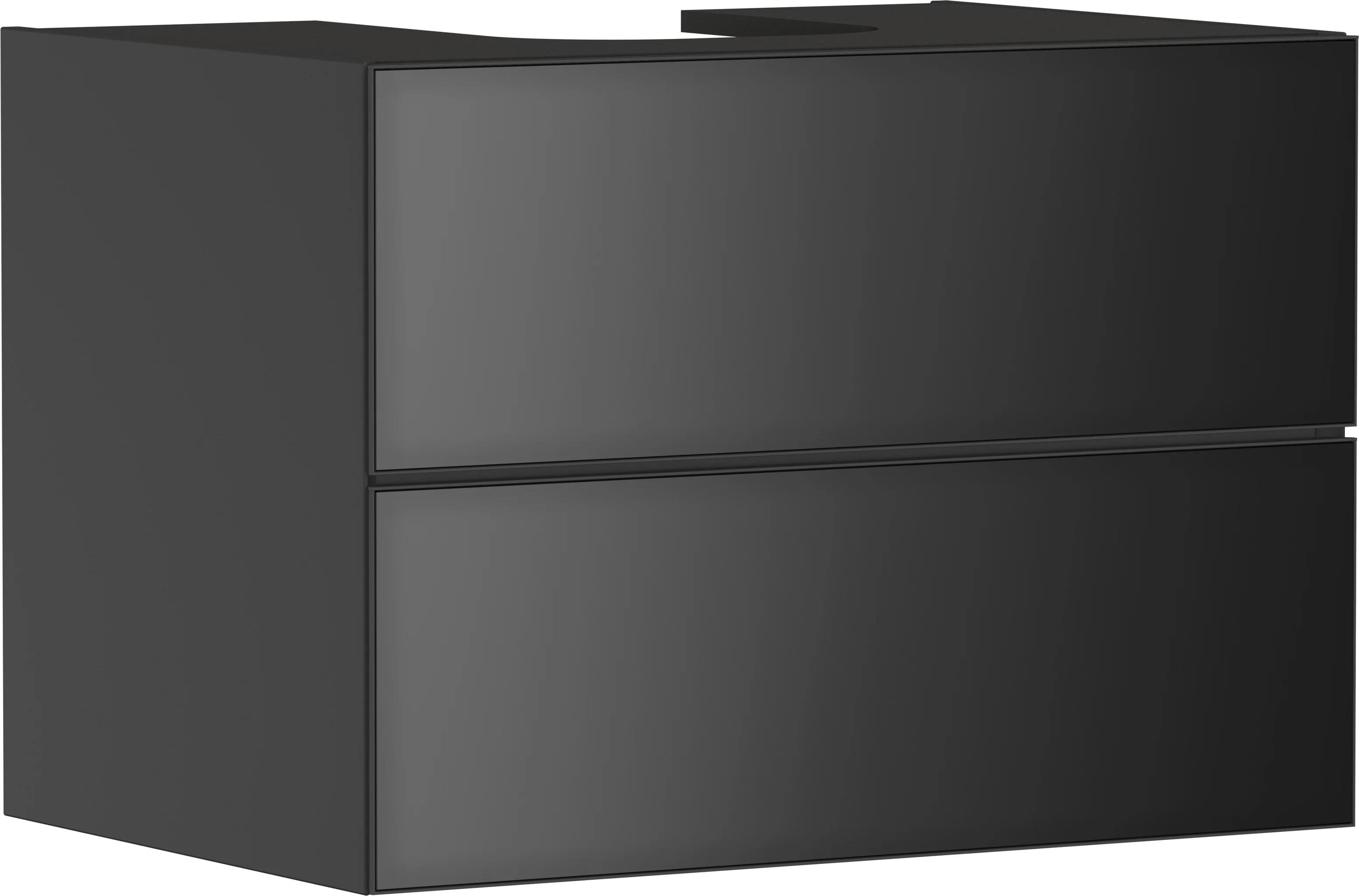 Hansgrohe Xevolos E Waschtischunterschrank Schiefergrau Matt, 780/550 mm, 2 Schubkästen, grifflos mit PushOpen und SoftClose Hansgrohe Xevolos E Waschtischunterschrank Schiefergrau Matt, 780/550 mm, 2 Schubkästen, grifflos mit PushOpen und SoftClose