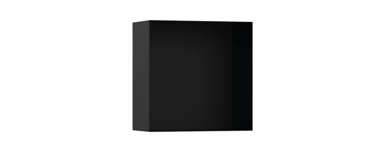 Hansgrohe XtraStoris Minimalistic Wandnische rahmenlos, Mattschwarz, 300 x 300 x 140 mm