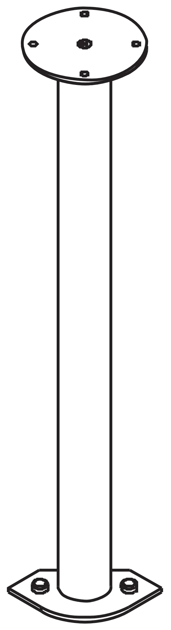 Kermi Duschdesign Deckenstütze „IBIZA 2000“ 740 mm in Silber Mattglanz Kermi Duschdesign Deckenstütze „IBIZA 2000“ 740 mm in Silber Mattglanz