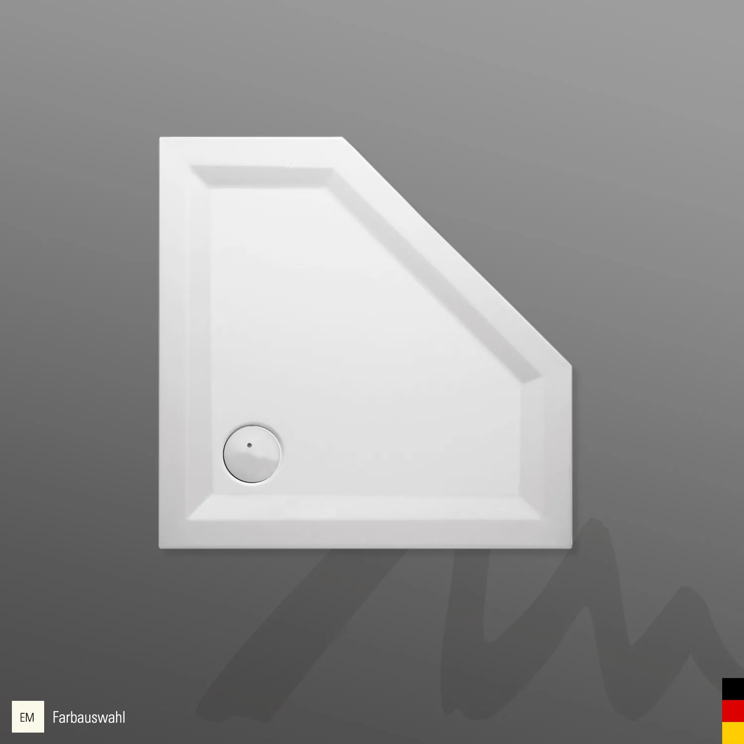 Mauersberger Acryl-Duschwanne ceptor 90⁄40 SF 900x900(400)x55, Farbgruppe: 3