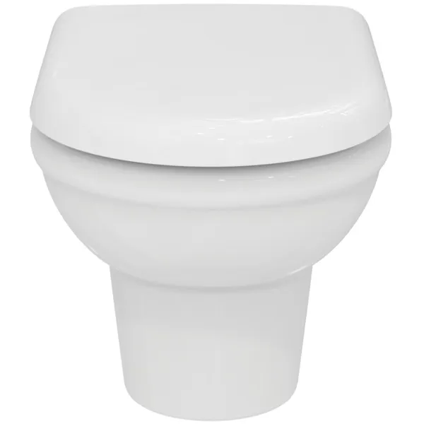 Wand-WC-Kombipaket Exacto, ohne Spülrand, mit Softclosing, 355x480x350mm, Weiß Wand-WC-Kombipaket Exacto, ohne Spülrand, mit Softclosing, 355x480x350mm, Weiß