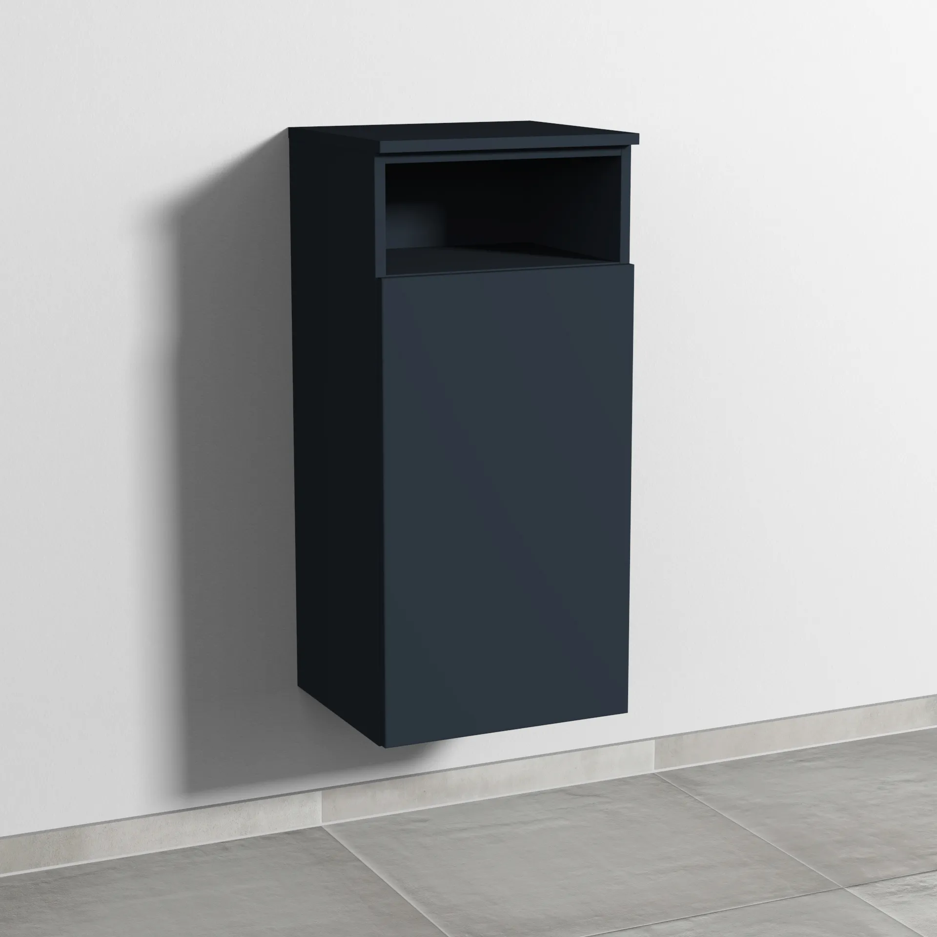 Sanipa Mittelschrank „3way“ 400 × 850 × 345 mm Anschlag rechts, in Marine (matt), Anschlag rechts
