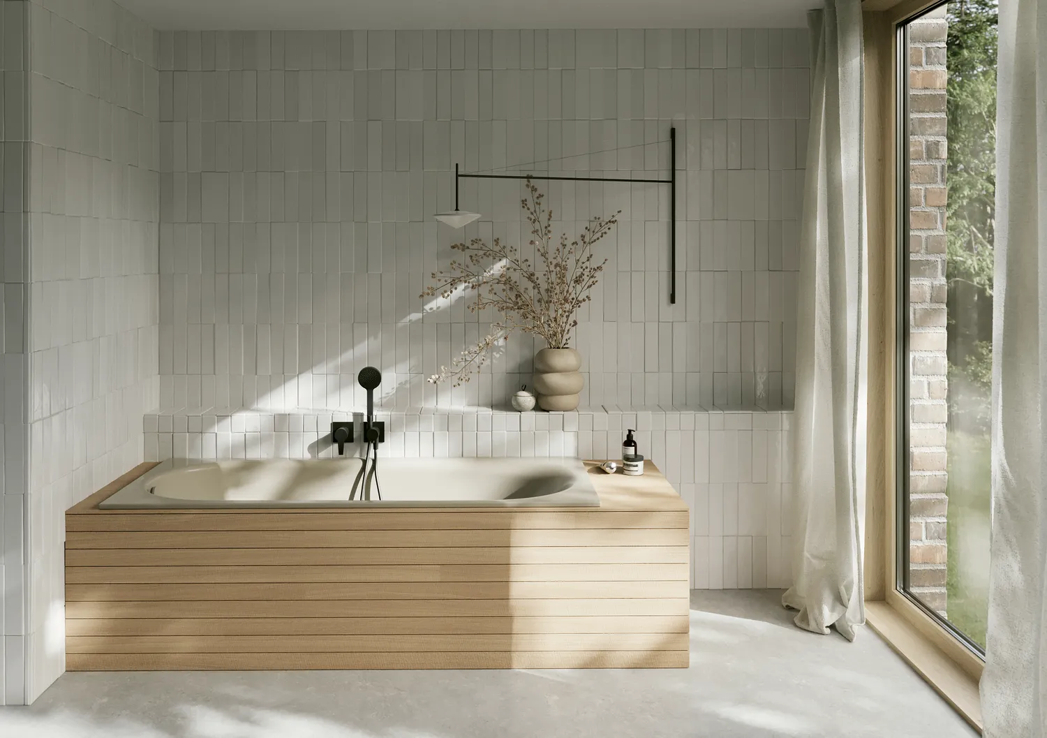 Bette BetteComodo Badewanne Rechteck Cashmere 1900x900x450 mm Einbau Unterbau 1-Sitzer Bade-Duschkombination glasierter Titan-Stahl