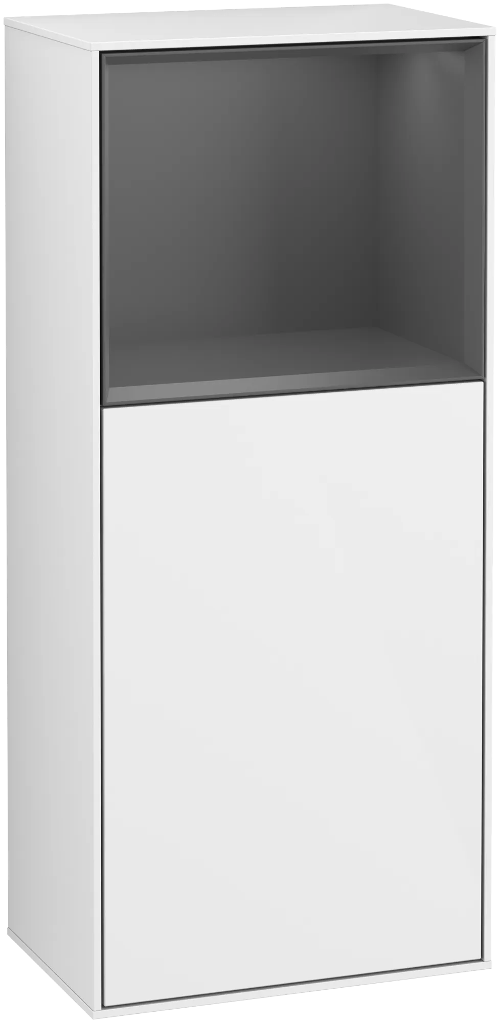 Villeroy & Boch Seitenschrank „Finion“ 41,8 × 93,6 cm 1 Tür, Anschlag links, mit Wand- und Regalelementbeleuchtung Anschlag links Villeroy & Boch Seitenschrank „Finion“ 41,8 × 93,6 cm 1 Tür, Anschlag links, mit Wand- und Regalelementbeleuchtung Anschlag links