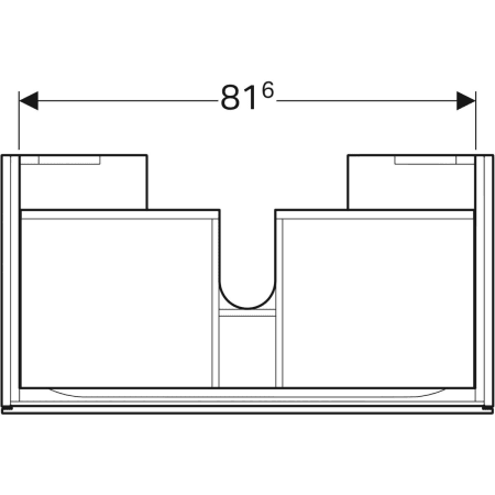 Geberit Waschtischunterschrank „Xeno2“ 88 × 22 × 46,2 cm 