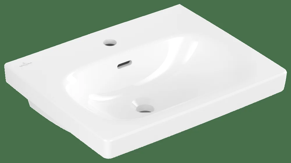 Villeroy & Boch Waschbecken Skyla 5A5155 445x550mm Rechteck 1HL. mit Überlauf Weiß Alpin