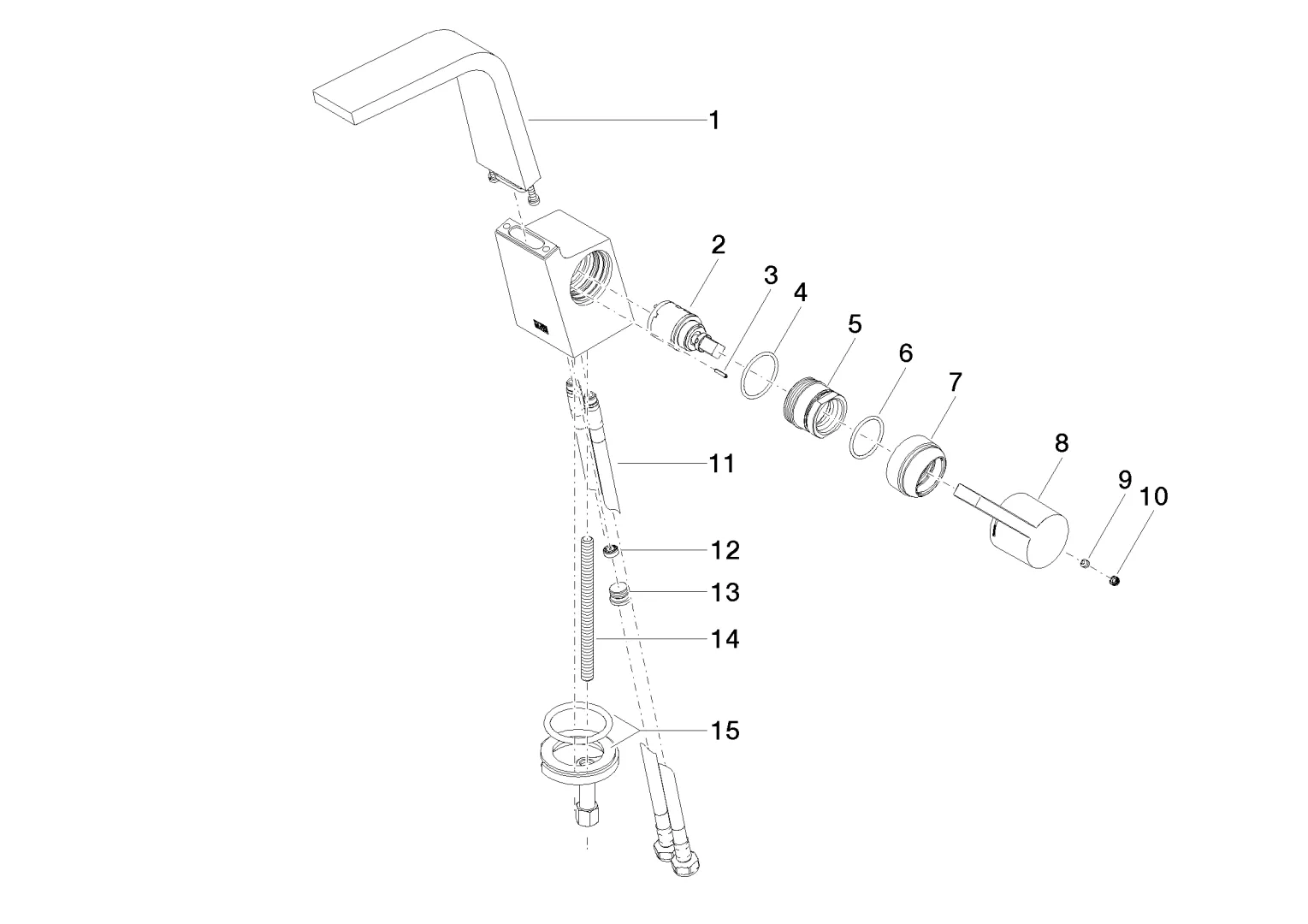 Dornbracht CL.1 Waschtisch-Einhandbatterie ohne Ablaufgarnitur Chrom Dornbracht CL.1 Waschtisch-Einhandbatterie ohne Ablaufgarnitur Chrom