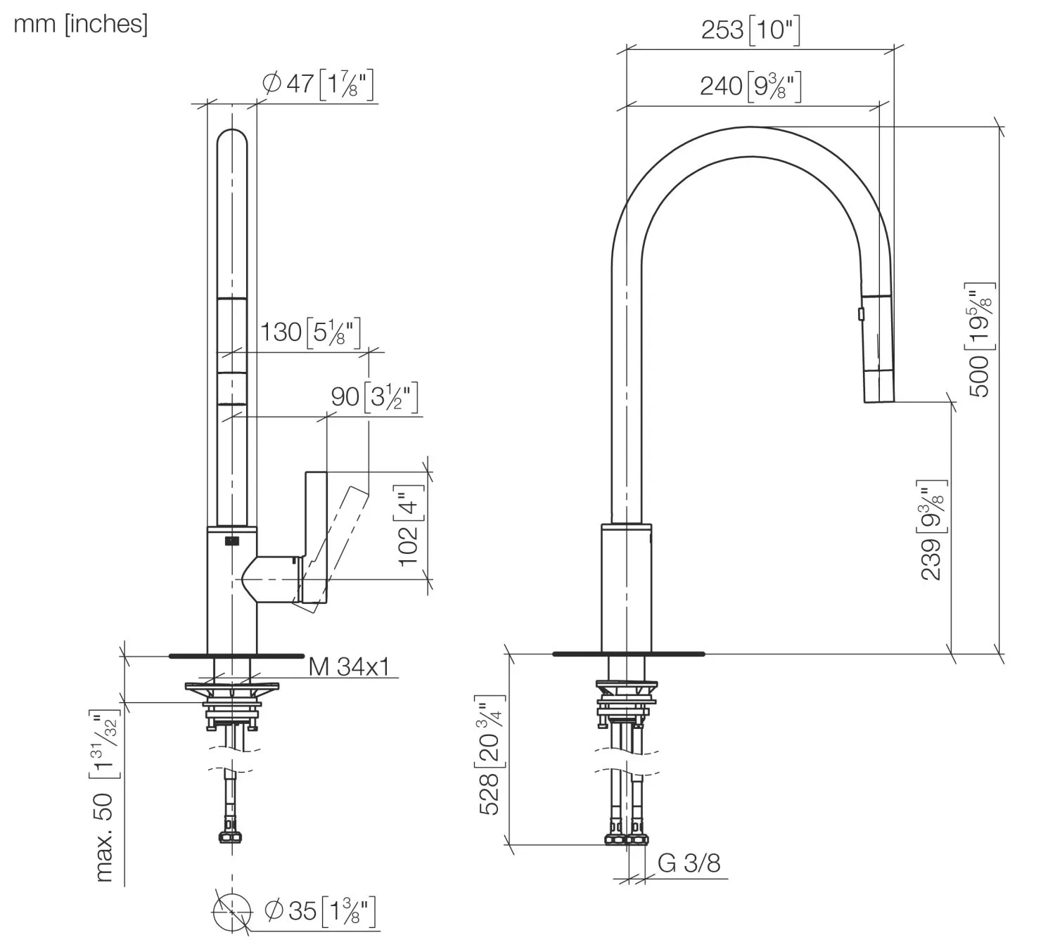 Dornbracht Tara Ultra Einhebelmischer Pull-down mit Brausefunktion Chrom Dornbracht Tara Ultra Einhebelmischer Pull-down mit Brausefunktion Chrom