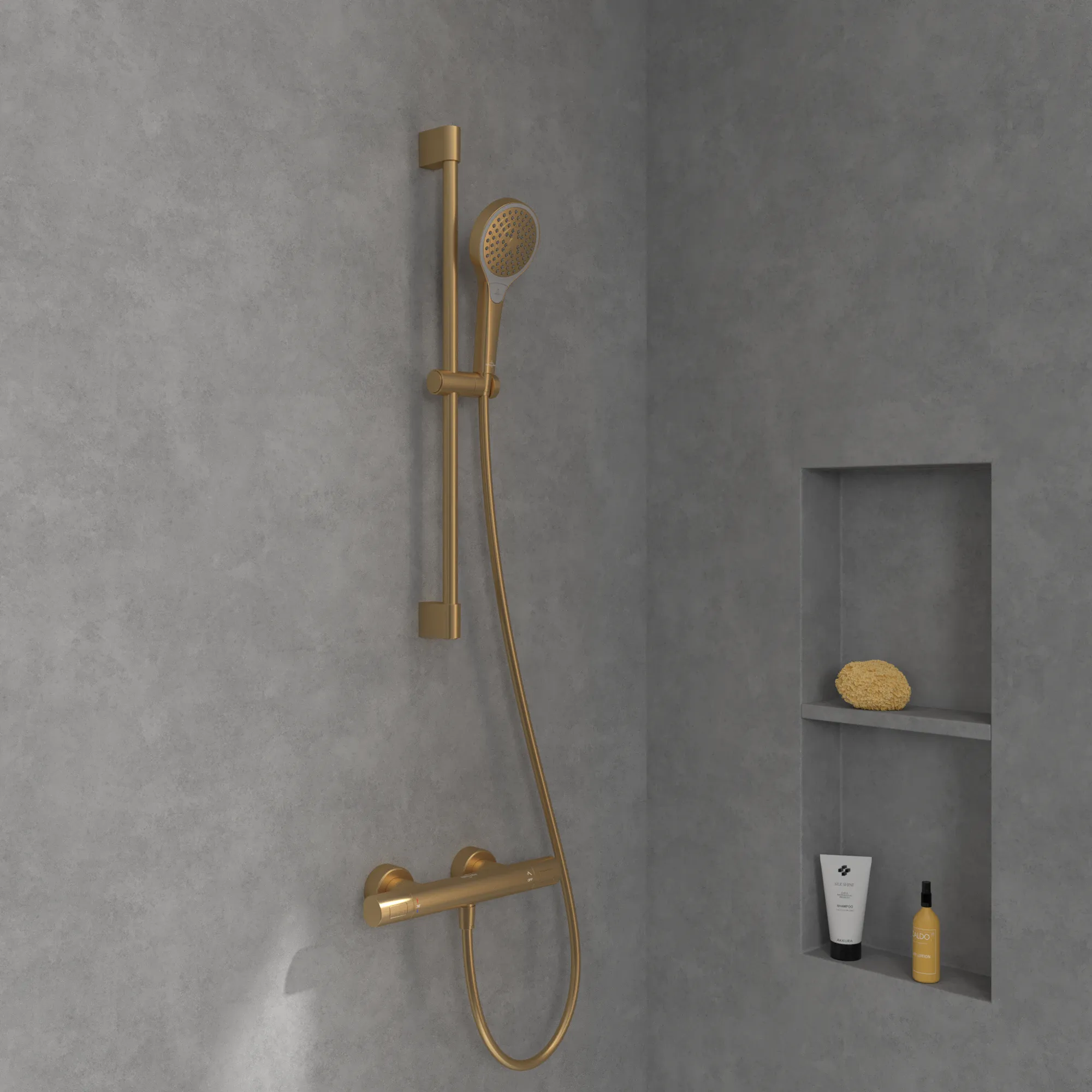 Villeroy & Boch Duschthermostat Universal Taps & Fittings, Brushed Gold, 317x104x65 mm, Thermostatfunktion, Wandmontage Villeroy & Boch Duschthermostat Universal Taps & Fittings, Brushed Gold, 317x104x65 mm, Thermostatfunktion, Wandmontage
