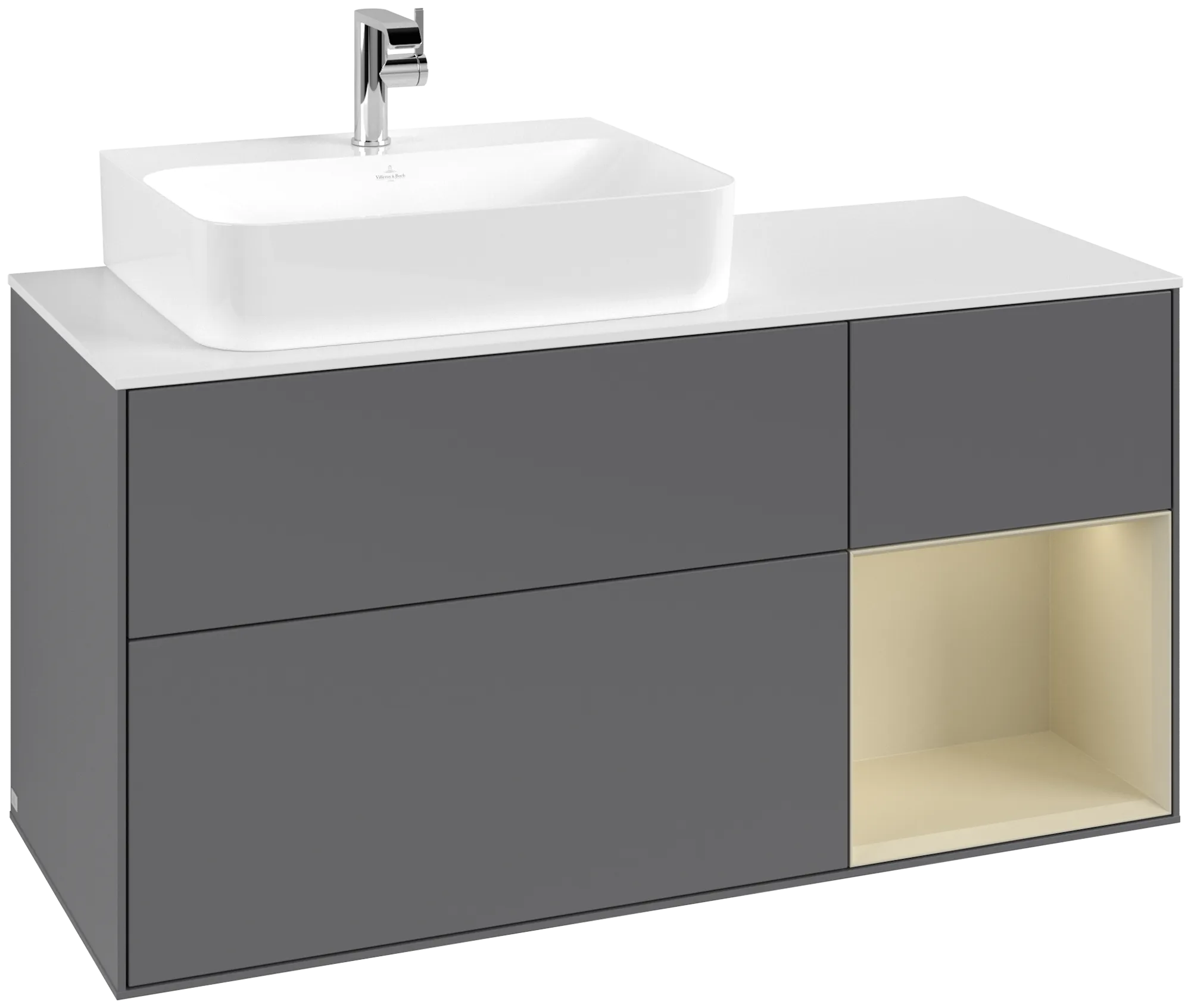 Villeroy & Boch Finion Waschbeckenunterschrank G15, anthrazit