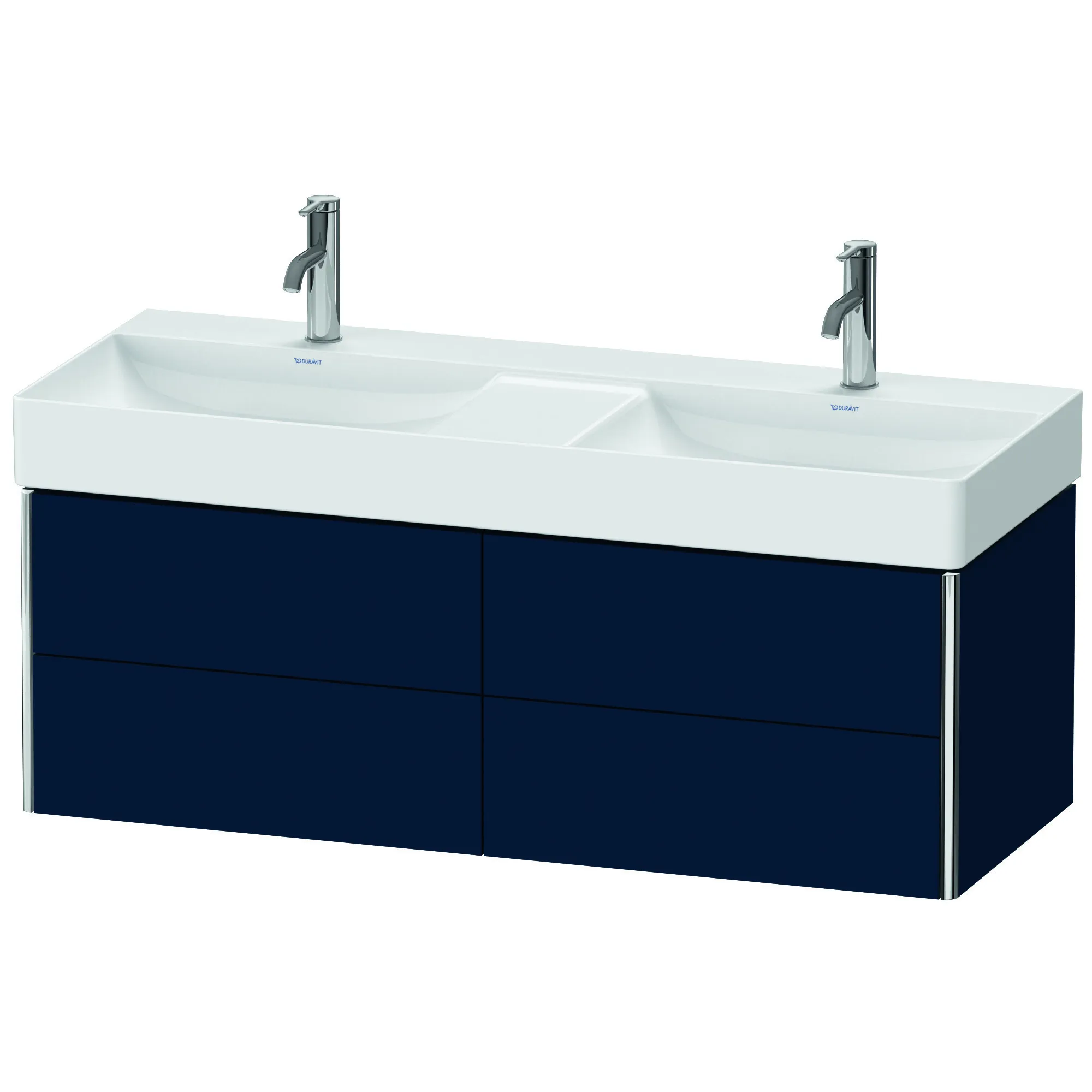 Duravit Waschtischunterschrank wandhängend „XSquare“ 118,4 × 39,7 × 46 cm Nachtblau Seidenmatt Duravit Waschtischunterschrank wandhängend „XSquare“ 118,4 × 39,7 × 46 cm Nachtblau Seidenmatt