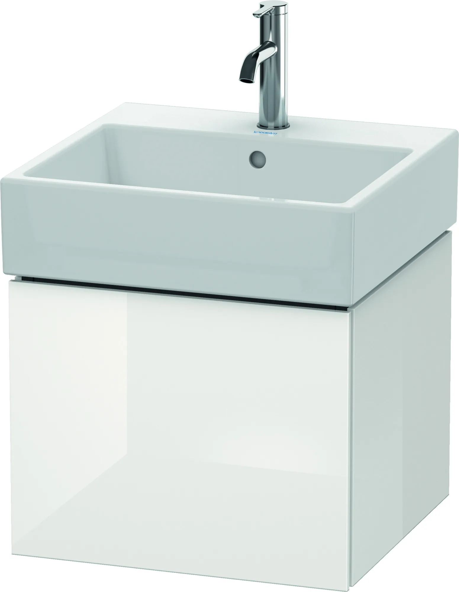 Duravit Waschtischunterschrank wandhängend „L-Cube“ 48,4 × 39,4 × 45,9 cm Weiß Hochglanz Duravit Waschtischunterschrank wandhängend „L-Cube“ 48,4 × 39,4 × 45,9 cm Weiß Hochglanz