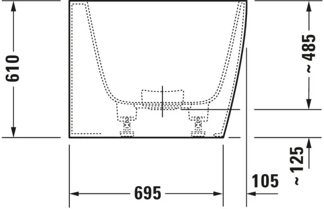 Duravit Badewanne „DuraSquare“ vorwand rechteck 1800 × 800 mm, mittig in Weiß (matt) Duravit Badewanne „DuraSquare“ vorwand rechteck 1800 × 800 mm, mittig in Weiß (matt)