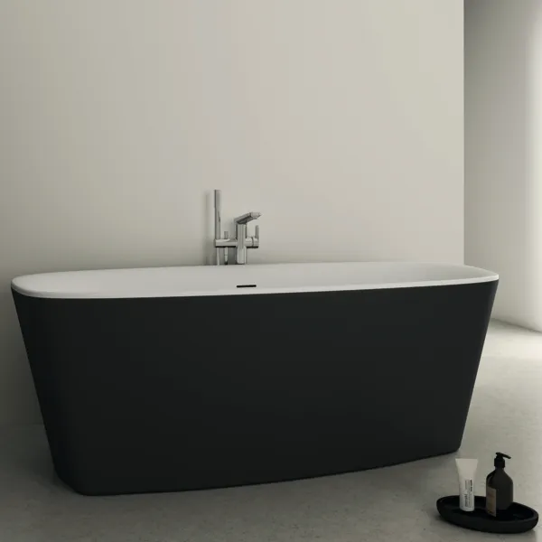 Ideal Standard Badewanne „Dea“ 75 × 170 cm in Schwarz Matt