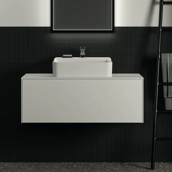 Ideal Standard Waschtischunterschrank „Conca“ 100,2 × 37 × 50,5 cm Weiß matt lackiert Ideal Standard Waschtischunterschrank „Conca“ 100,2 × 37 × 50,5 cm Weiß matt lackiert