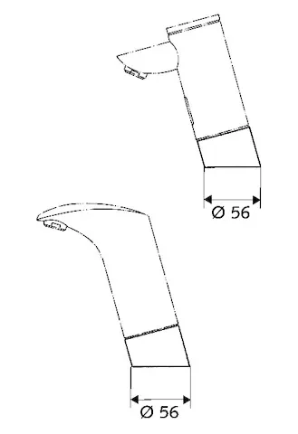 Blende Temperaturvoreinstellung PURIS E / VENUS E, chrom Blende Temperaturvoreinstellung PURIS E / VENUS E, chrom