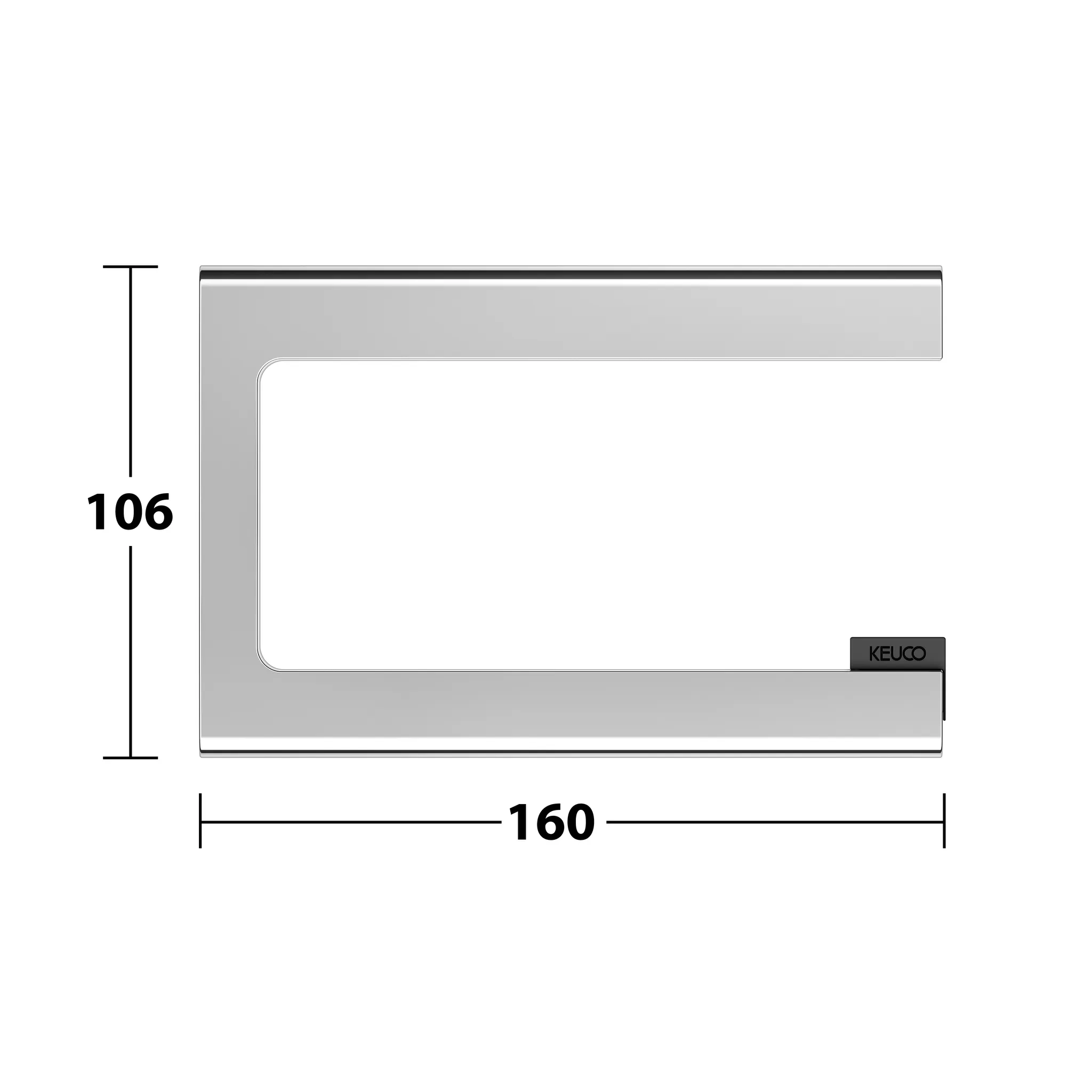 Edition 400 11562010000 Toilettenpapierhalter offene Form verchromt Edition 400 11562010000 Toilettenpapierhalter offene Form verchromt