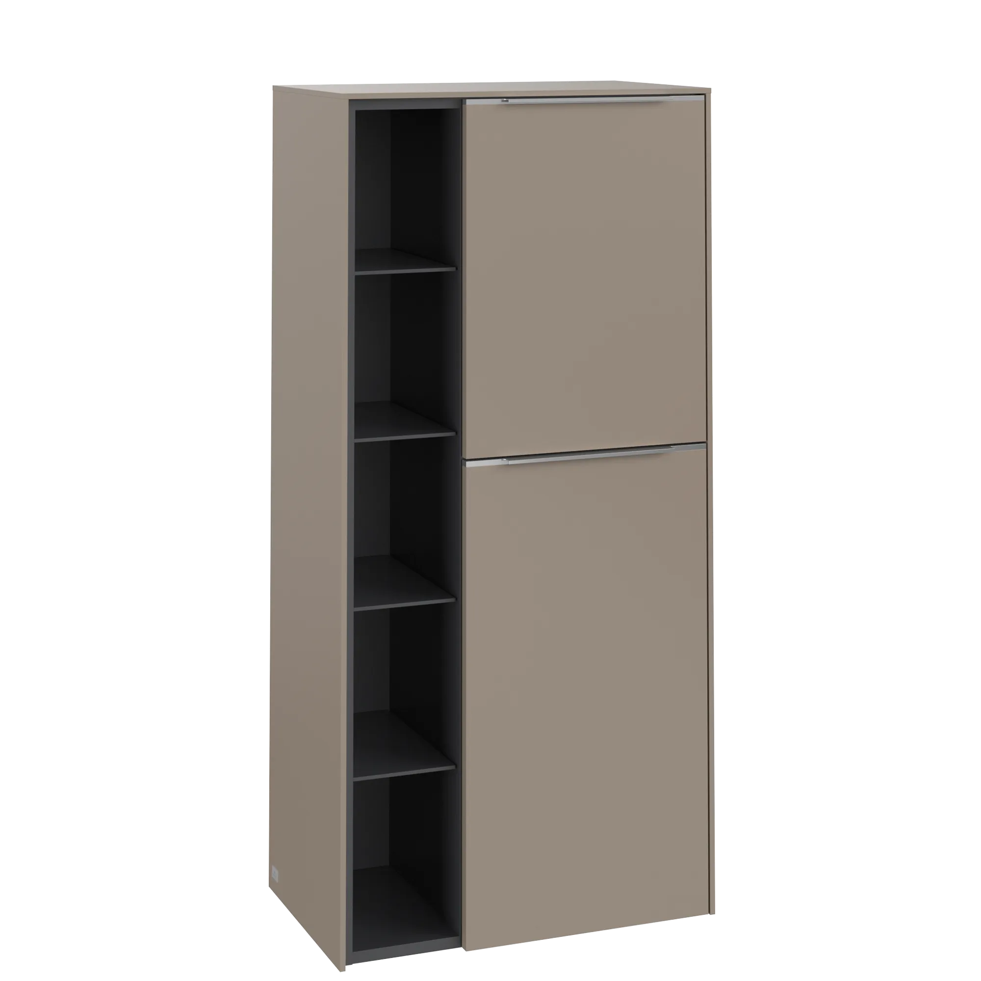 Villeroy & Boch Subway 3.0 Mittelschrank C59900, 574 x 1200 x 362 mm, 2 Türen, Anschlag (Scharnier) rechts, Farbe: VM Taupe