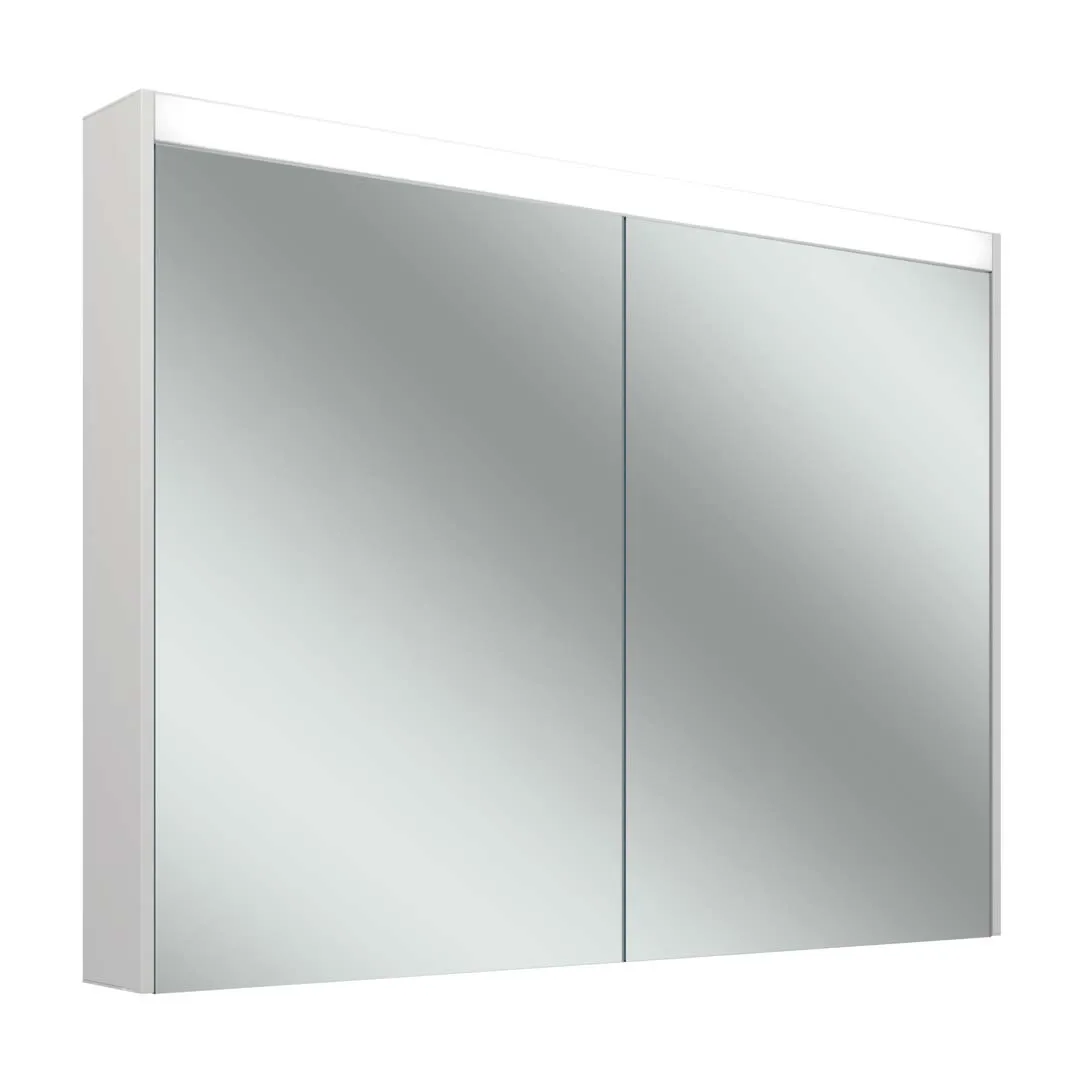 Schneider Spiegelschrank OBJECT Line Superior LED OLS1 100/2/LED – Weiß, Aluminiumkorpus, Auf-/Unterputzmontage Schneider Spiegelschrank OBJECT Line Superior LED OLS1 100/2/LED – Weiß, Aluminiumkorpus, Auf-/Unterputzmontage