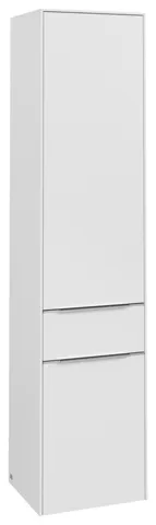 Villeroy & Boch Hochschrank mit Schublade „Subway 3.0“ 40 × 171 × 36,2 × 36,2 cm 2 Türen, 1 Auszug, 1 × fixer Fachboden, Anschlag: links, 3 × Glasfachboden, 2 Türen, Anschlag links