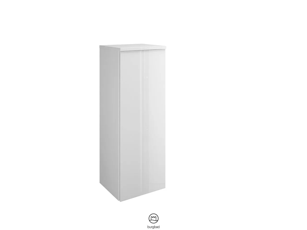 Halbhoher Schrank Yumo von burgbad – 325 mm tief, 352 mm breit, 980 mm hoch, mit 1 Tür und 2 Glaseinlegeböden, inkl. Abdeckplatte Halbhoher Schrank Yumo von burgbad – 325 mm tief, 352 mm breit, 980 mm hoch, mit 1 Tür und 2 Glaseinlegeböden, inkl. Abdeckplatte
