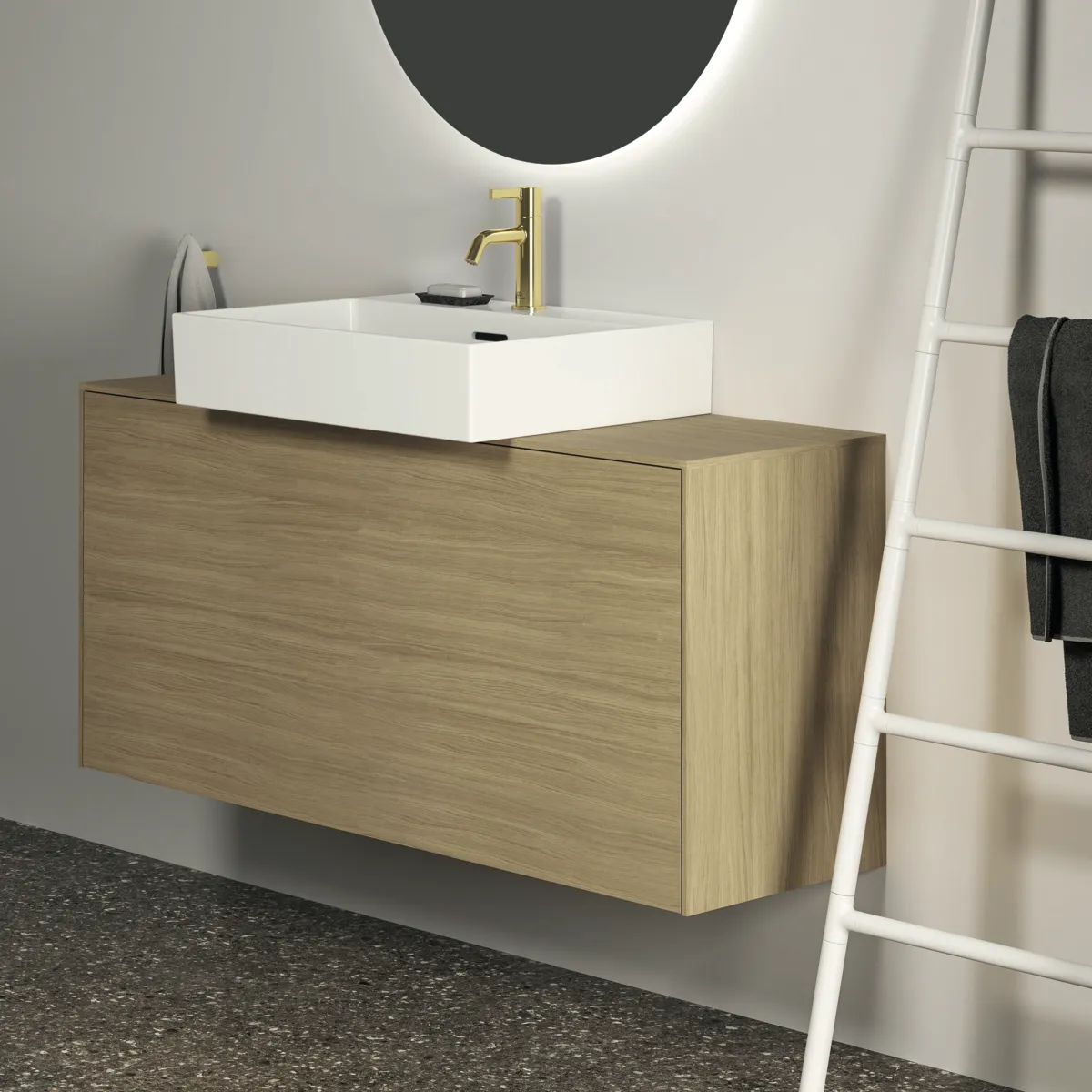 Ideal Standard Handtuchhaken Conca, rund, Brushed Gold Ideal Standard Handtuchhaken Conca, rund, Brushed Gold