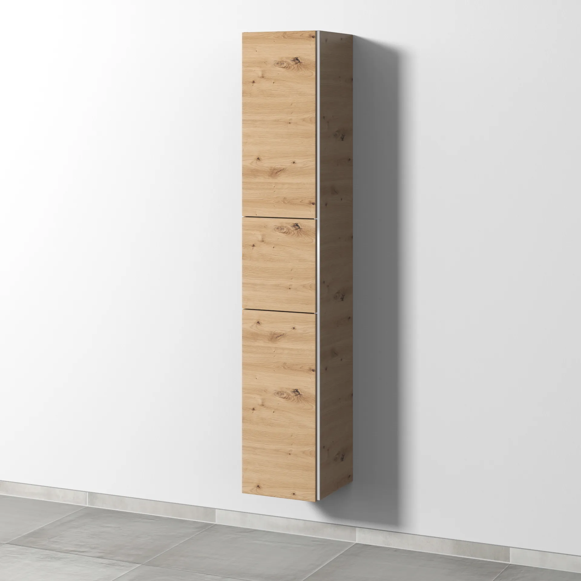 Sanipa Hochschrank „3way“ 300 × 1700 × 345 mm Anschlag links, in Eiche Natural-Touch, Anschlag links