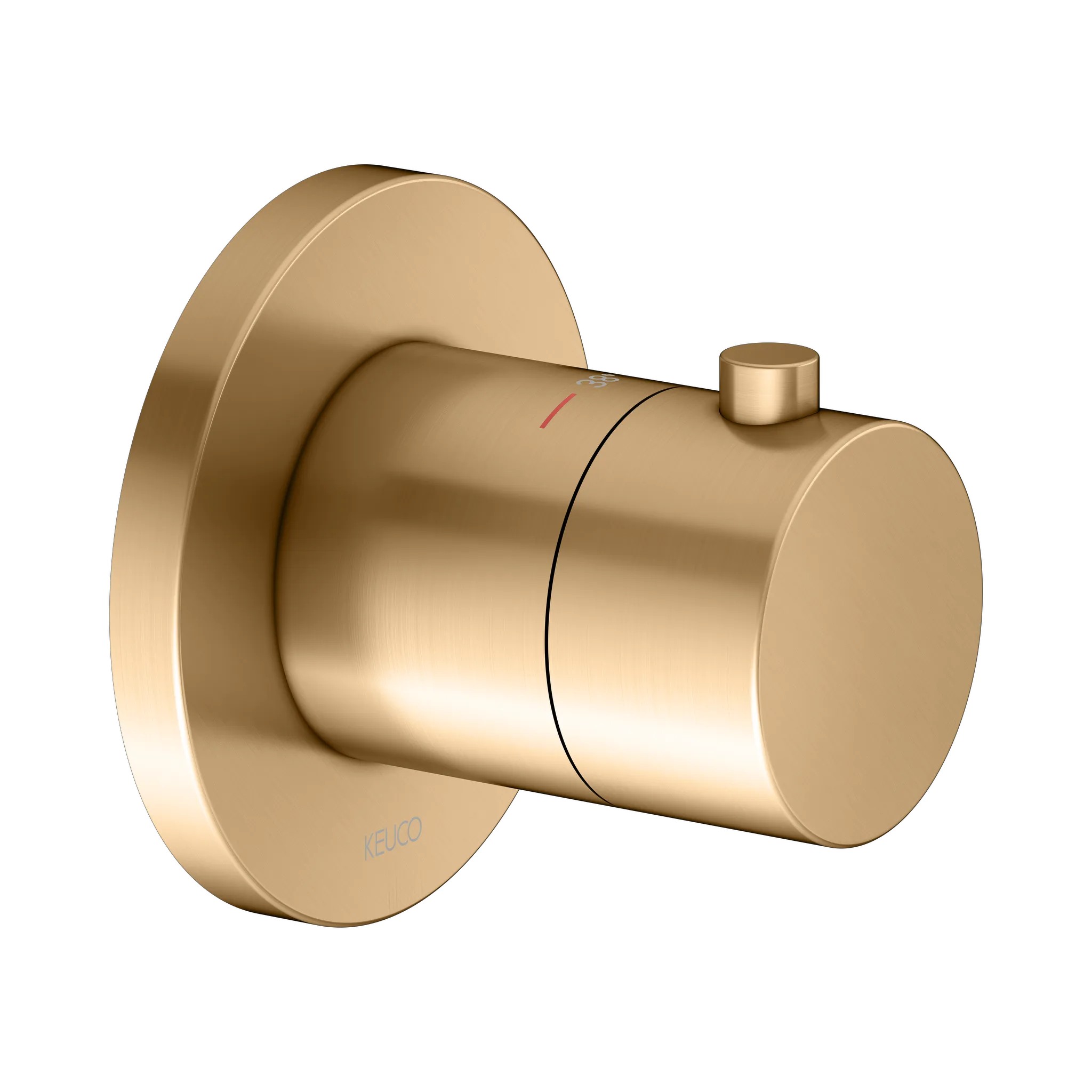 IXMO Thermostatarmatur UP DN15 Messing gebürstett rund IXMO Thermostatarmatur UP DN15 Messing gebürstett rund