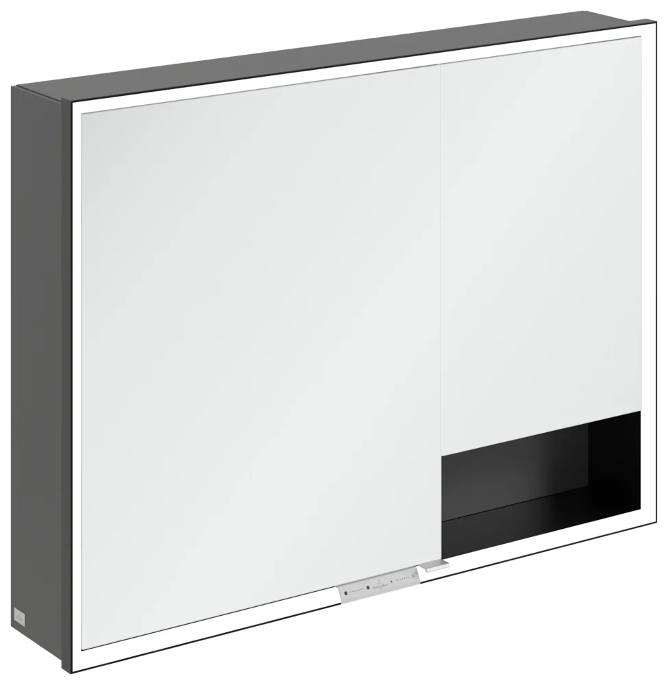 Villeroy & Boch Aufputz-Spiegelschrank My View+ B48110, 1000 x 750 x 168 mm, Graphite