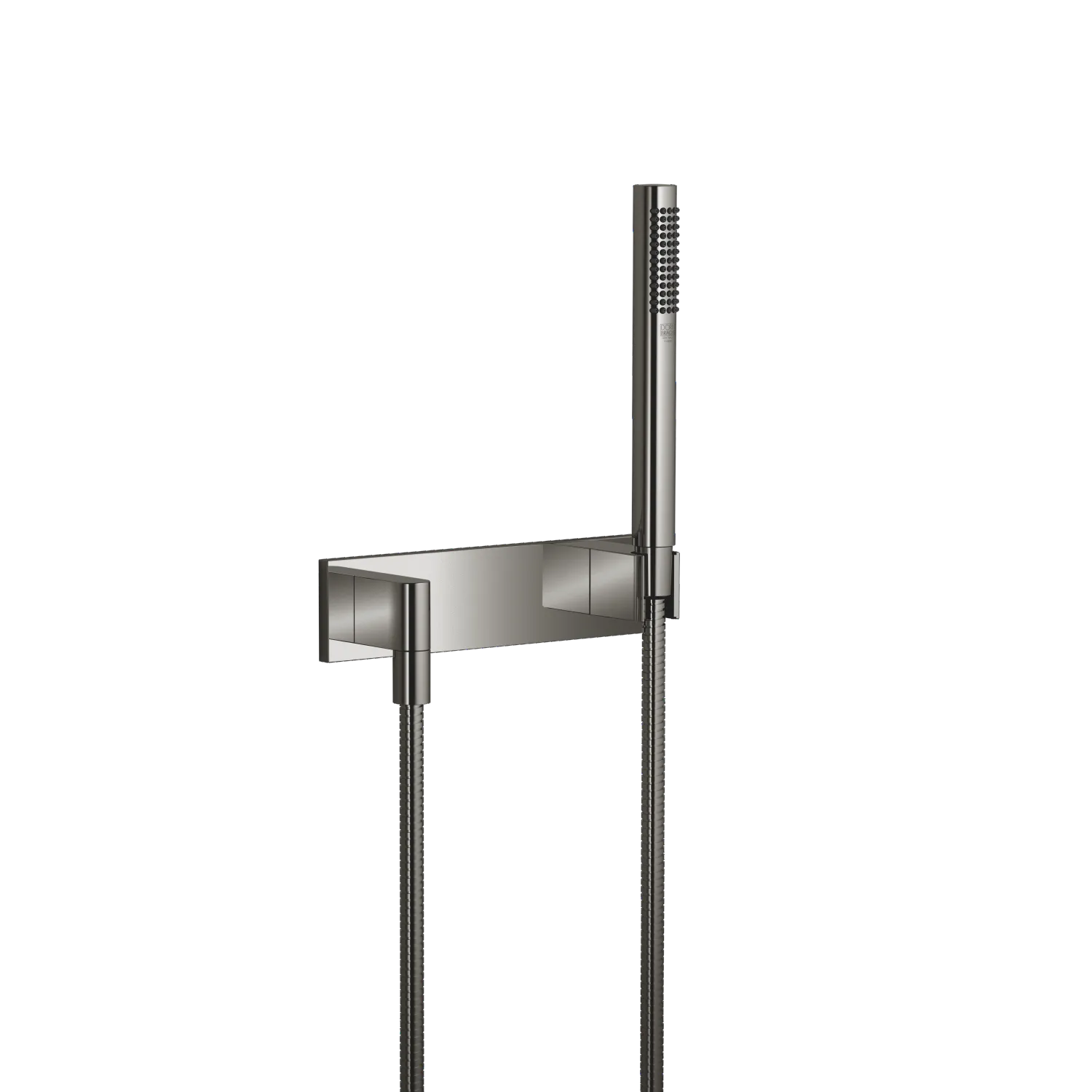 Dornbracht Schlauchbrausegarnitur mit Abdeckplatte Dark Chrome
