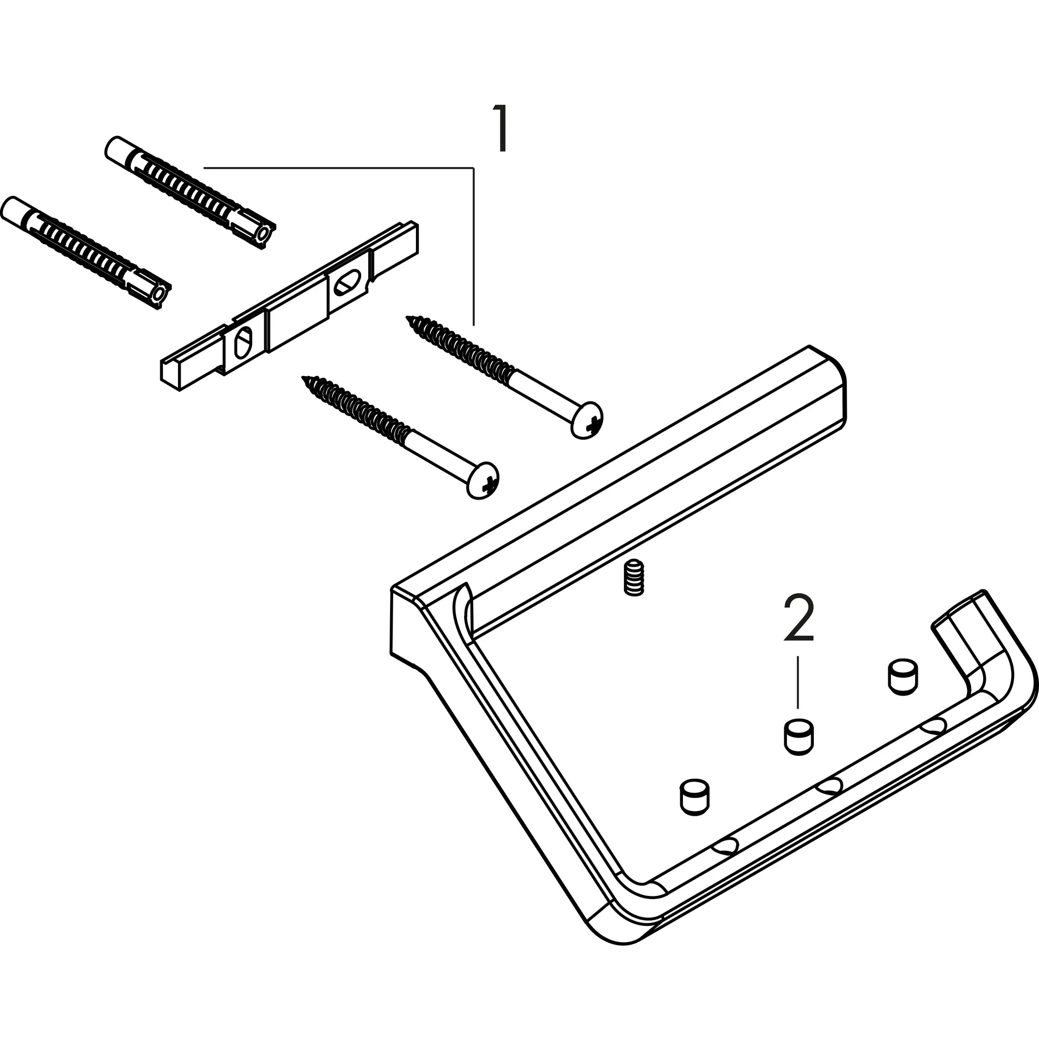 Papierrollenhalter Axor Universal Accessories chrom ohne Deckel Papierrollenhalter Axor Universal Accessories chrom ohne Deckel