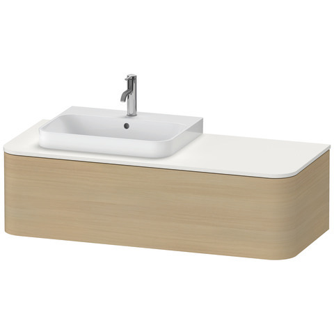 Duravit Waschtischunterschrank wandhängend „Happy D.2 Plus“ 130 × 35,4 × 55 cm