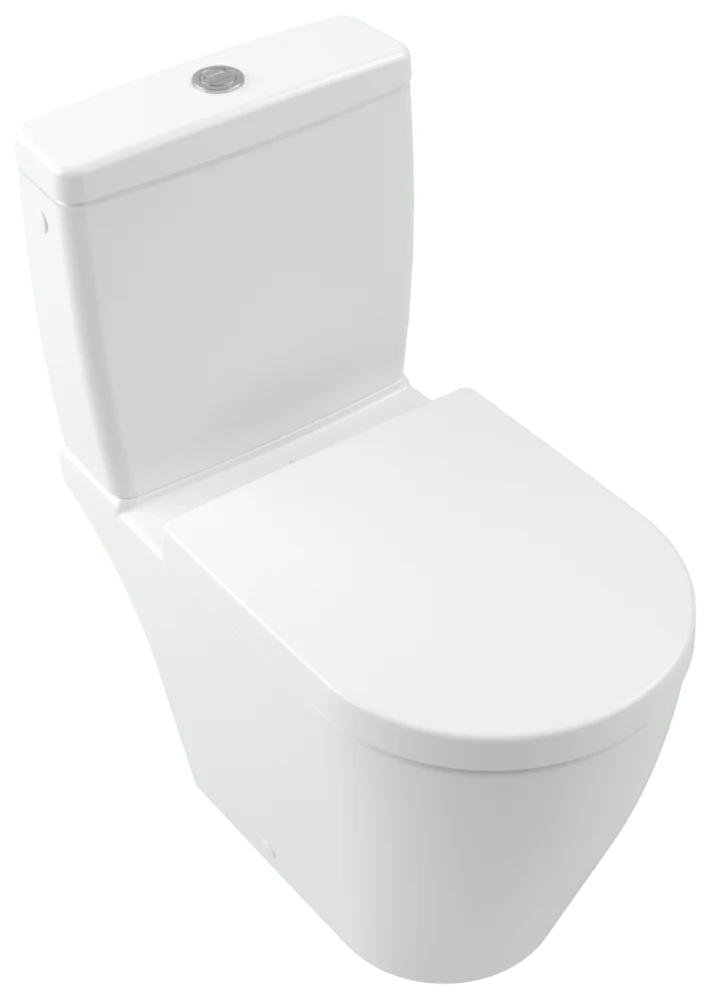 Villeroy & Boch Avento Tiefspül-WC spülrandlos 370x640mm Oval bodenstehend Abgang waagerecht
