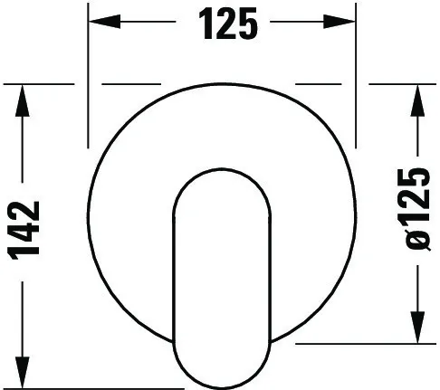 Duravit Einhand-Unterputz-Armatur „Wave“ in Chrom Duravit Einhand-Unterputz-Armatur „Wave“ in Chrom