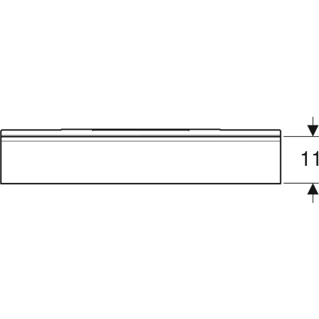 Geberit Ablage „iCon“, Befestigung verdeckt