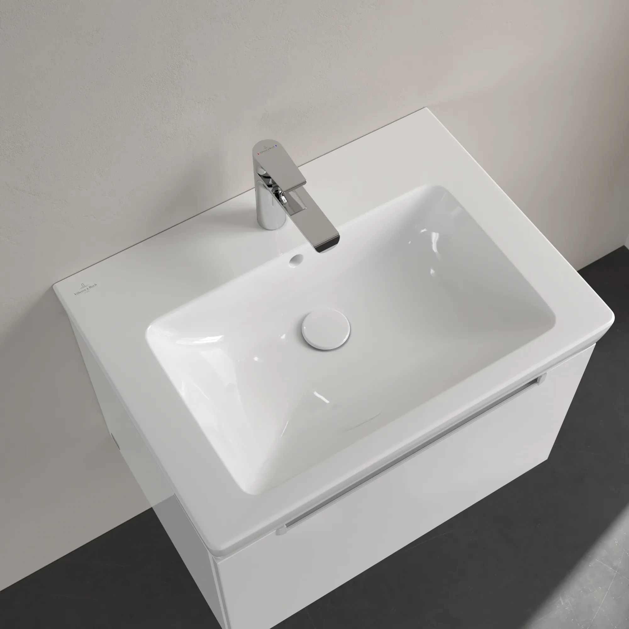 Villeroy & Boch Subway 2.0 Waschbecken, 650x470x180mm, weiß Alpin CeramicPlus, glänzend, mit Überlauf