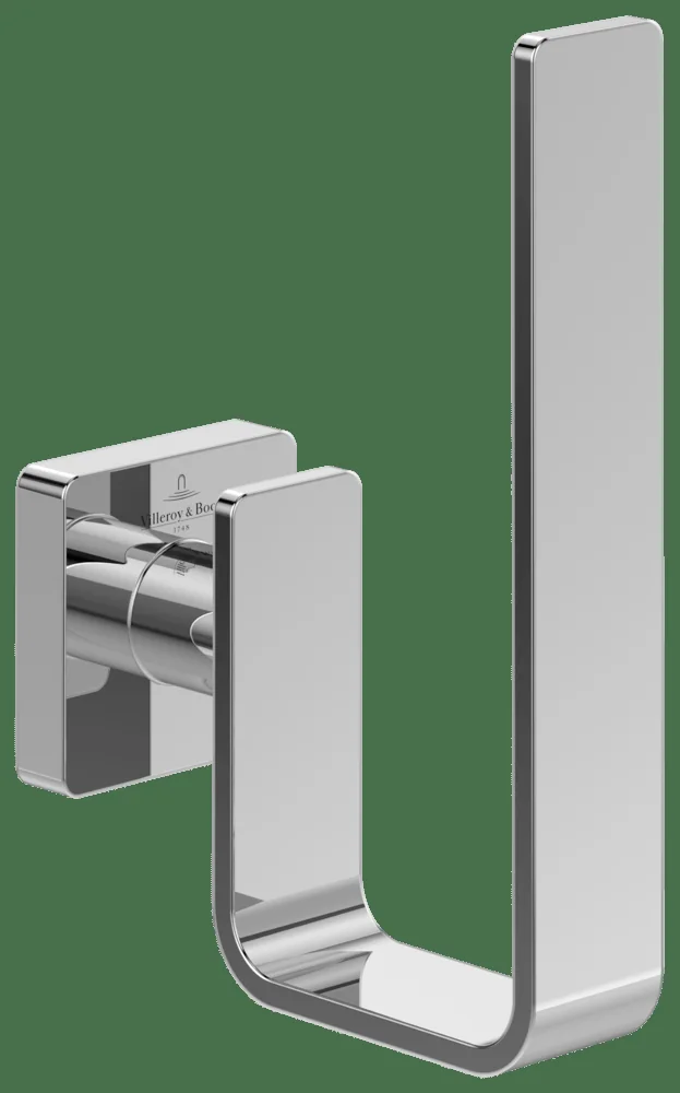 Villeroy & Boch Elements - Striking Reserve-Toilettenpapierhalter, Chrom, 140x45x93mm