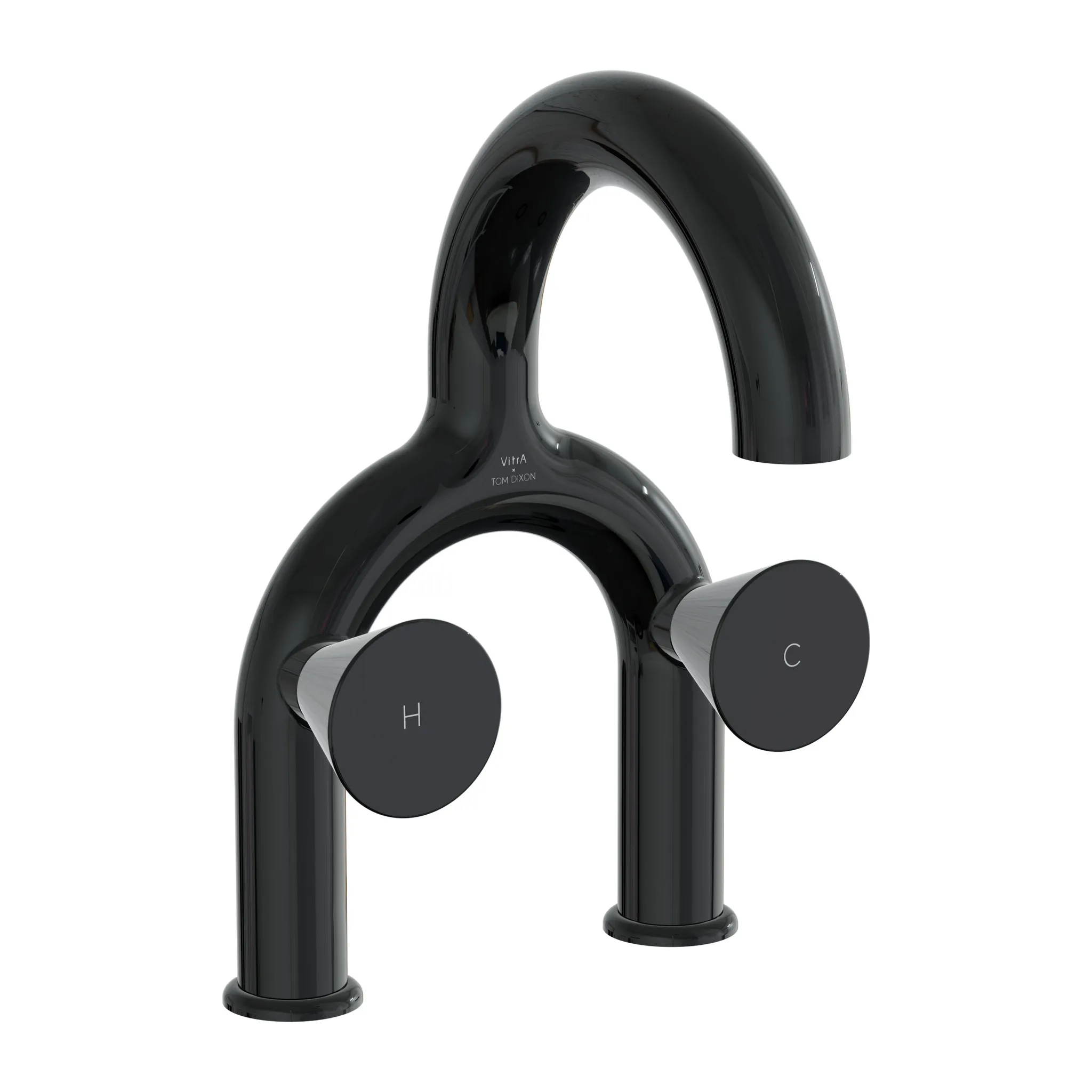 Liquid Zweigriff-Waschtischarmatur 2-Loch-Montage Höhe 31 cm Schwarz Hochglanz Liquid Zweigriff-Waschtischarmatur 2-Loch-Montage Höhe 31 cm Schwarz Hochglanz