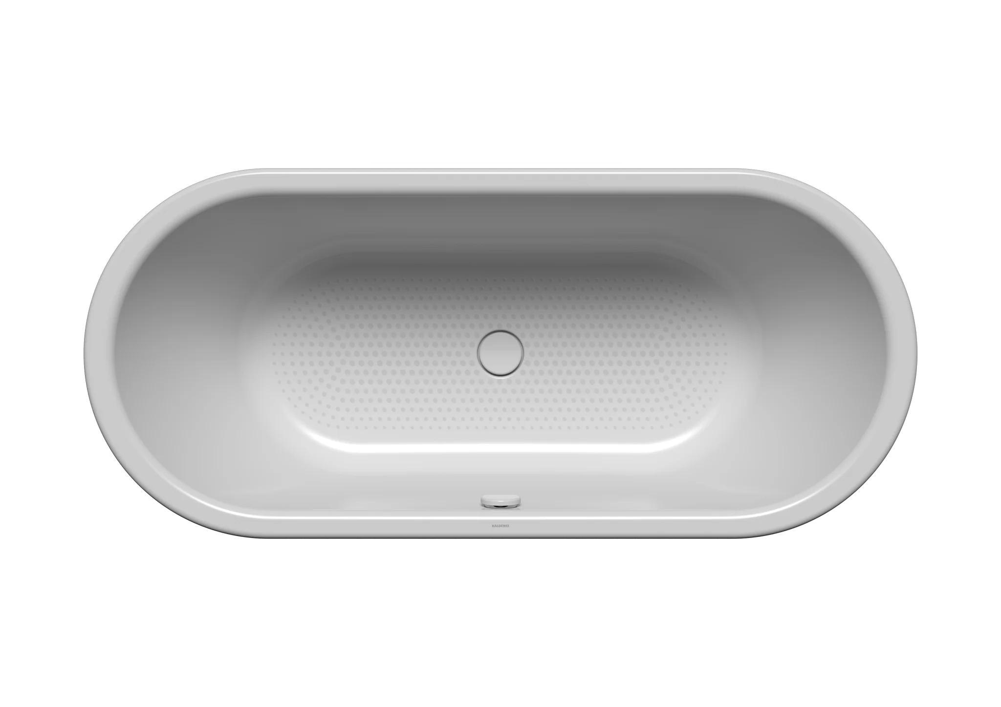 Kaldewei CENTRO DUO OVAL Badewanne, oval, 1800x800 mm, Vollantislip, Alpinweiß