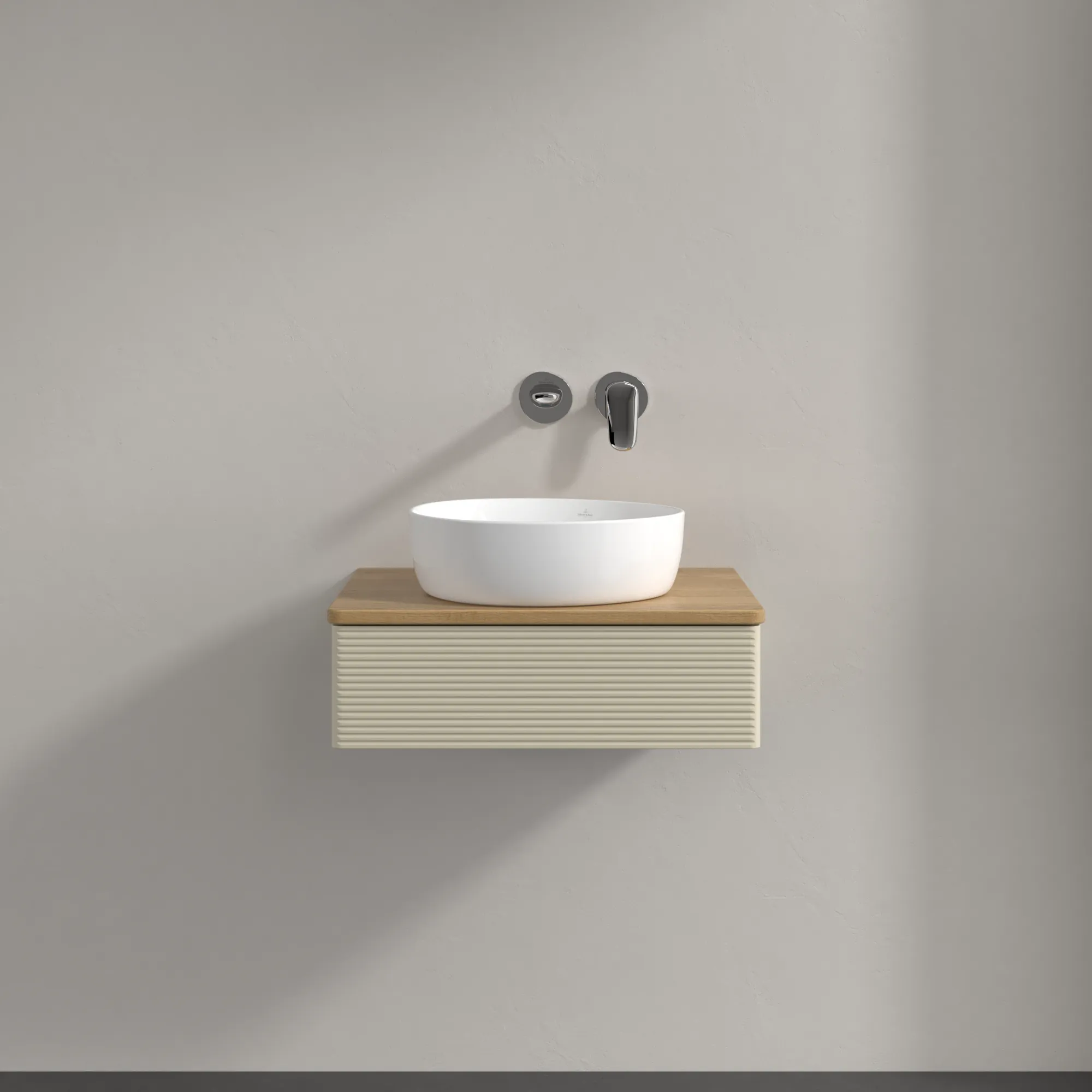 Villeroy & Boch Waschbeckenunterschrank Antao K07111, 600x190x500mm, Silk Grey Matt Lacquer, mit SoftClosing und Push-to-open Funktion Villeroy & Boch Waschbeckenunterschrank Antao K07111, 600x190x500mm, Silk Grey Matt Lacquer, mit SoftClosing und Push-to-open Funktion